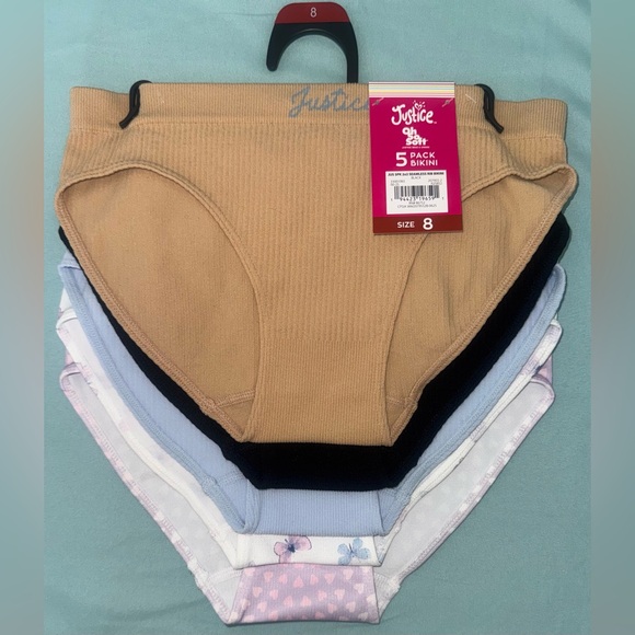 Justice Other - Justice Girls Seamless Bikini Underwear, 5-Pack